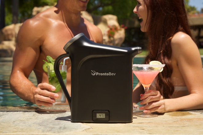 30秒で飲み物をキンキンに冷やせる「ProntoBev」