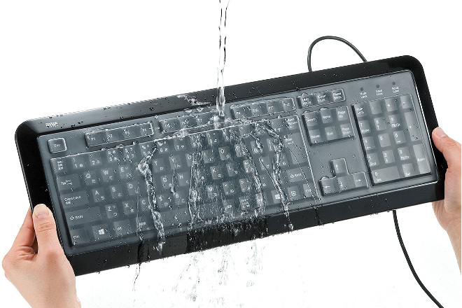 水洗いもできるキーボード