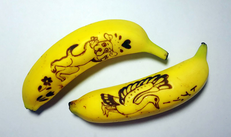 ランナーや受験生を応援したい 噂のバナナ専用ペンで描いてみたところ マガジンサミット Goo ニュース