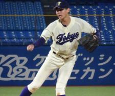 【高校野球】劇的なサヨナラ勝利で4強の東京「甲子園占領」へ腕を振る右腕エース・永見光太郎