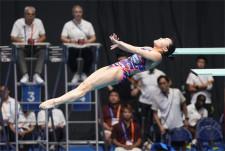 飛び込み三上紗也可がパリ五輪へ　水泳、2人目の日本代表に