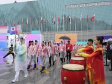 杭州アジア大会、23日開幕　日本勢、入村式で「一致団結」