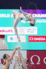 世界水泳AS、日本2位で決勝へ　チーム・フリールーティン予選