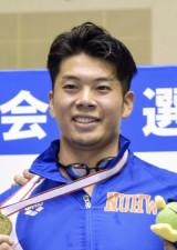 競泳五輪代表主将は水沼尚輝　22年世界選手権銀メダル