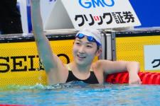 池江璃花子が本番プールで競泳初日「100ｍバタフライ」をアピール！ ”笑顔満点”の水着姿にファン歓喜「全力で応援！」【パリ五輪】