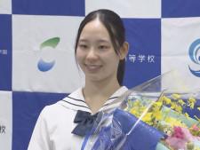 パリ五輪アーティスティックスイミング代表・島田綾乃 自身が通う高校で壮行会「国歌を流せるよう頑張りたい」
