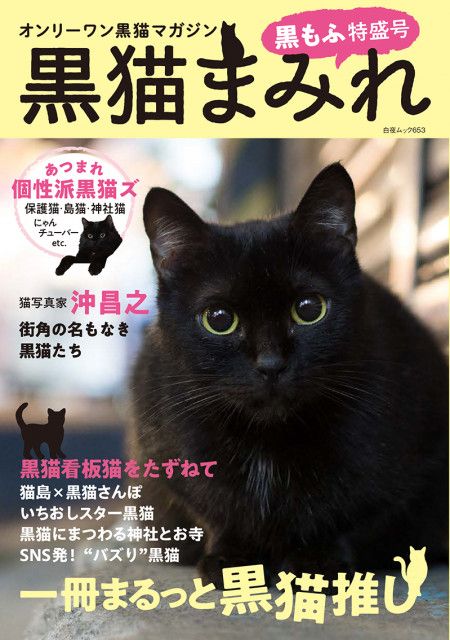 個性的な黒猫たちが大集合！一冊まるごと黒猫の魅力を紹介する書籍「黒猫まみれ 黒もふ特盛号」