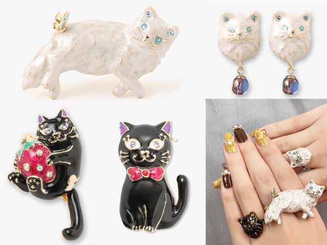 Anna Sui（アナスイ）から新作の猫アクセサリーが登場！黒猫とペルシャ