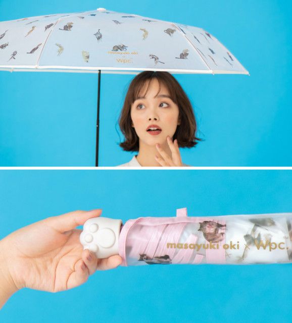 優先配送 WPC 折りたたみ傘 アンブレにゃん