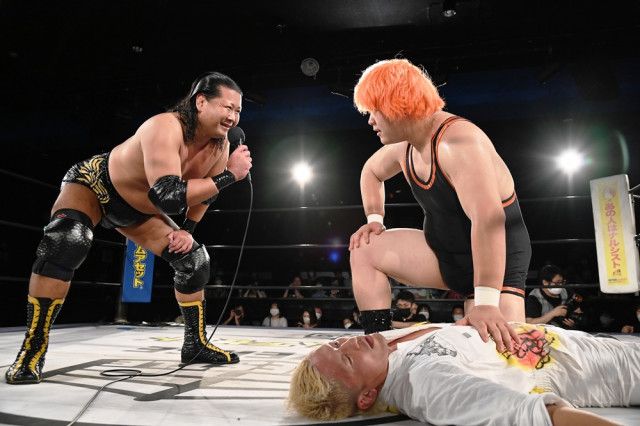 【DDT】9.4名古屋でKO-Dタッグ挑戦のHARASHIMA&大鷲透が前哨戦で快勝し猛アピール！「吉村、本気の俺様はこえーぞ！」