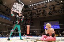 【DDT】東京女子のハイパーミサヲが勝俣瞬馬に対戦を要求し、12･18名古屋でのハードコアマッチが決定！