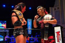 新日本プロレスNEVER無差別級王者・鷹木信悟が１・４東京ドーム大会に向け雄叫び KOUNOSUKE  TAKESHITAとの大一番で熱闘バトルを予告(プロレスTODAY) - goo ニュース