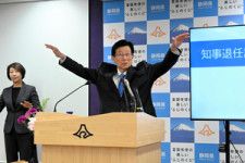 静岡の川勝知事が退任会見　「リニア工事は黄信号」「仙人になる」