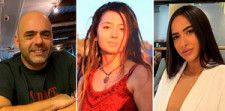 イスラエル軍が2024年5月17日に遺体の収容を発表した（左から）イツハク・グレレンテルさん、シャニ・ルークさん、アミ・ブスキラさん。人質家族フォーラム本部提供=AP