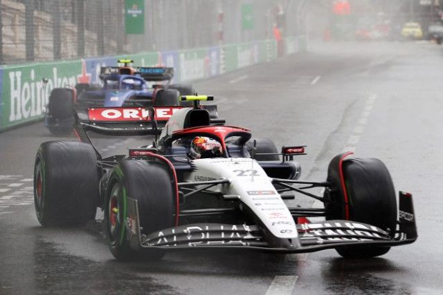 【角田裕毅F1第7戦分析】雨のなか入賞圏内を走行も、トラブルで失速。温度が上がらずブレーキが効かない状態に