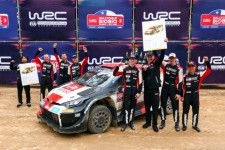 トヨタ、WRCチリでメーカータイトル獲得。ラトバラ代表「頑張ってくれたチームと選手たちを誇りに思う」