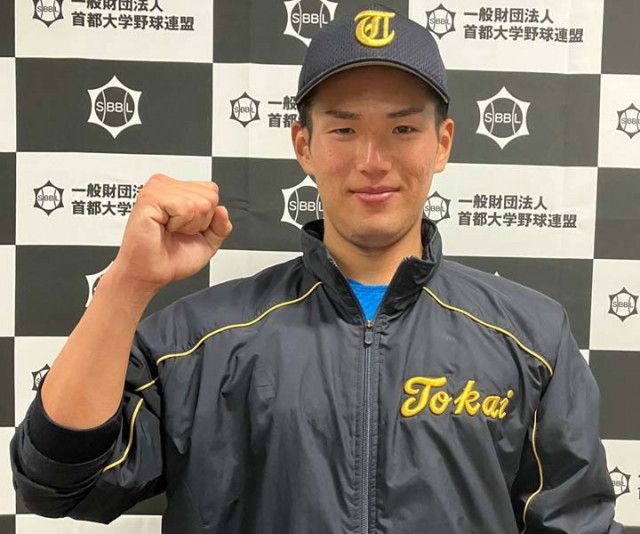 WEB限定カラー 首都大学リポート】目標は「155キロ」「神宮球場で優勝」 大黒柱 実使用、サイン入り