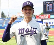 【大学野球】防御率リーグ1位タイ…なぜ明大192センチ右腕・高須大雅は快投を続けているのか