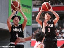 代表候補に選ばれた深津唯生（左）と阿部心愛（右）（写真はウインターカップ2023）[写真]＝バスケットボールキング