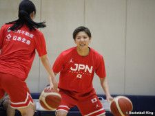 女子日本代表の強化合宿に参加している町田瑠唯［写真］＝バスケットボールキング