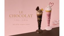 gelato pique cafe、季節限定の「ベリーチョコレートクレープ」と「ビターチョコレートクレープ」を販売