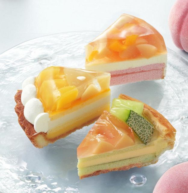 銀座コージーコーナーから桃づくしのケーキが登場♡「白桃×旬のフルーツ」3種は要チェックだよ〜。