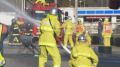 航空燃料漏えいと火災発生を想定　千葉県富里市でパイプライン消防訓練　