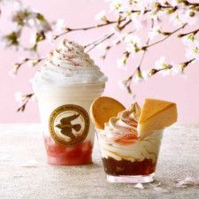 【チーズガーデン】桜が香る、春限定のドリンクとサンデーが新登場♡