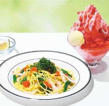 【銀座コージーコーナー】夏野菜や魚介のパスタと、定番のかき氷が登場♡
