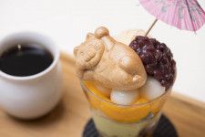 錦糸町の老舗和菓子屋「白樺 テルミナ店」で猫パフェ＆焼き団子を食べ比べ
