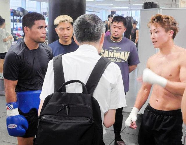 井上尚弥、元宿敵タパレスとスパー開始　９・１４アフマダリエフ戦へ練習本格化「これから１カ月、タパレスと帝拳の選手とスパー行う」