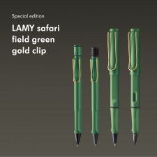 「LAMY」の人気モデルに販売マーケット限定色「ラミー フィールドグリーン ゴールドクリップ」が登場