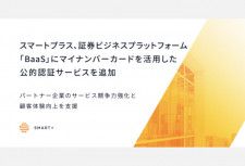 スマートプラスが証券ビジネスプラットフォーム「BaaS」へマイナンバーカードを活用した公的認証サービスを導入