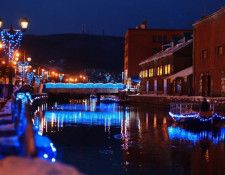 「青の運河」（11月1日〜1月31日イメージ）　小樽観光協会　提供