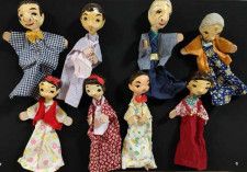 人形劇の図書館 所蔵　国策人形劇で使われた人形
