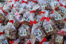 淡路島国営明石海峡公園　ココア味ポン菓子のふるまい