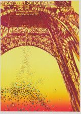 木村利三郎《Paris（パリ）》1970年代初期、スクリーンプリント・紙