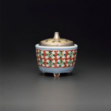 富本 憲吉「色絵香爐」 サイズ：径9.5×高さ9.5cm