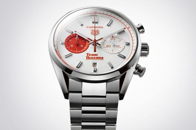 タグ・ホイヤー「カレラ」新作、伝説的レーサー生沢徹にオマージュを捧げる“赤×白”腕時計
