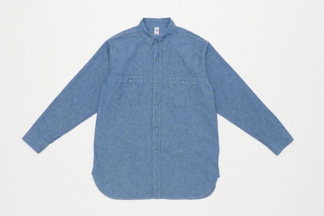 レショップ「エルイー」のシャツが再販、40年〜50年代の米海軍シャンブレーシャツをベースに