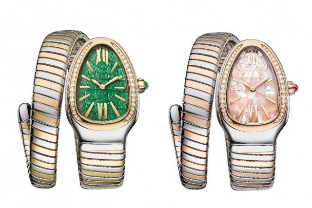 ブルガリ×安藤忠雄のレディース腕時計、“春夏秋冬”を表現した全4色の 
