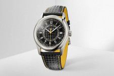 パテック フィリップのラウンド型腕時計「カラトラバ」幾何学柄の黒文字盤×ホワイトゴールドケースの新作