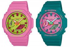 G-SHOCKの新作腕時計「GMA-S2100BS」ピンクやネオングリーンを組み合わせた夏モデル