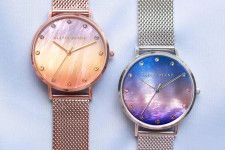 アレットブラン“空”モチーフの新作腕時計、夕焼け＆真夜中をグラデーションパールで表現