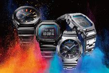 G-SHOCKフルメタルモデルの新作腕時計、マルチカラー×グラデーションの一体感のあるフェイス