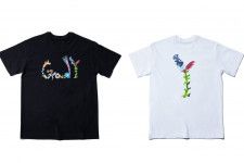 グラウンド ワイ×SUMIRE新作Tシャツ2型、“ヘビ＆花”など自然モチーフのロゴを配して
