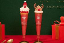 ジェラート ピケ カフェのクリスマス限定「サンタ＆トナカイ」クレープ