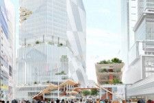 渋谷駅東側・宮益坂地区の再開発 - ホテル・店舗など新複合ビル3棟誕生へ、ヒカリエを繋ぐ通路や広場