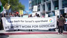 グーグル社員ら　イスラエル政府と契約した会社に抗議デモで9人逮捕