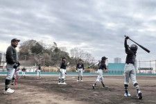 大阪オールスターズJr.の打撃練習の様子【写真：チーム提供】